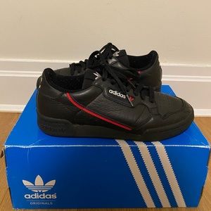 Adidas Originals Black continental 80’s sneaker